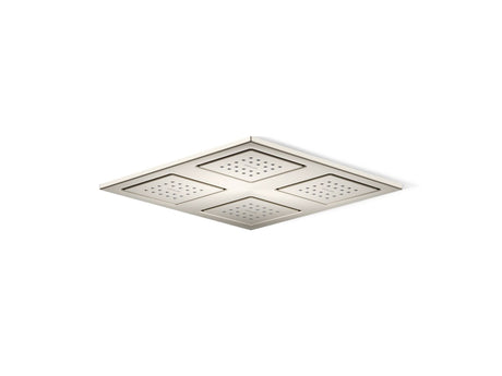 WaterTile® Rain Overhead shower panel with four 22-nozzle sprayheads
