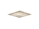 WaterTile® Rain Overhead shower panel with four 22-nozzle sprayheads