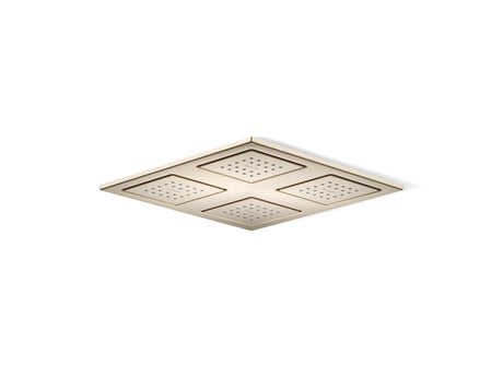 WaterTile® Rain Overhead shower panel with four 22-nozzle sprayheads