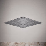 WaterTile® Rain Overhead shower panel with four 22-nozzle sprayheads