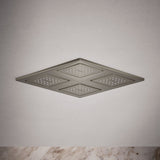 WaterTile® Rain Overhead shower panel with four 22-nozzle sprayheads