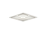 WaterTile® Rain Overhead shower panel with four 22-nozzle sprayheads
