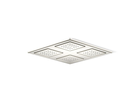 WaterTile® Rain Overhead shower panel with four 22-nozzle sprayheads