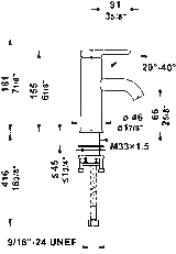 C.1 Bathroom Sink Faucet S