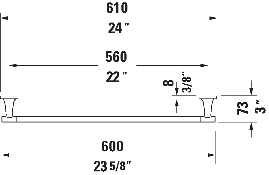 Starck T Towel Bar