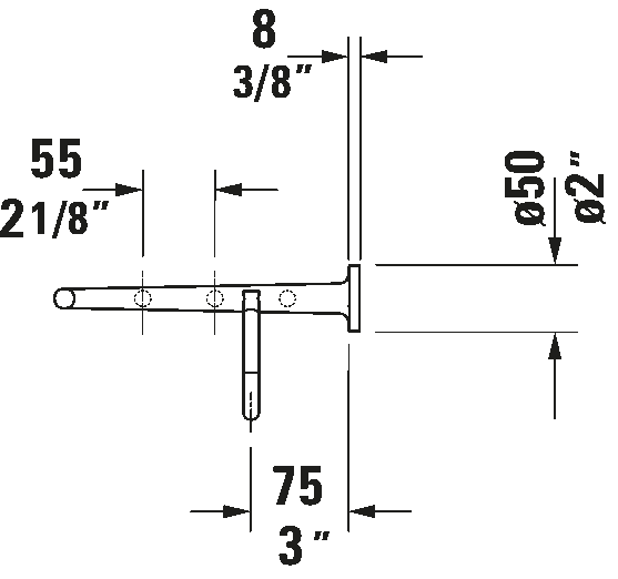 Starck T Towel Rack