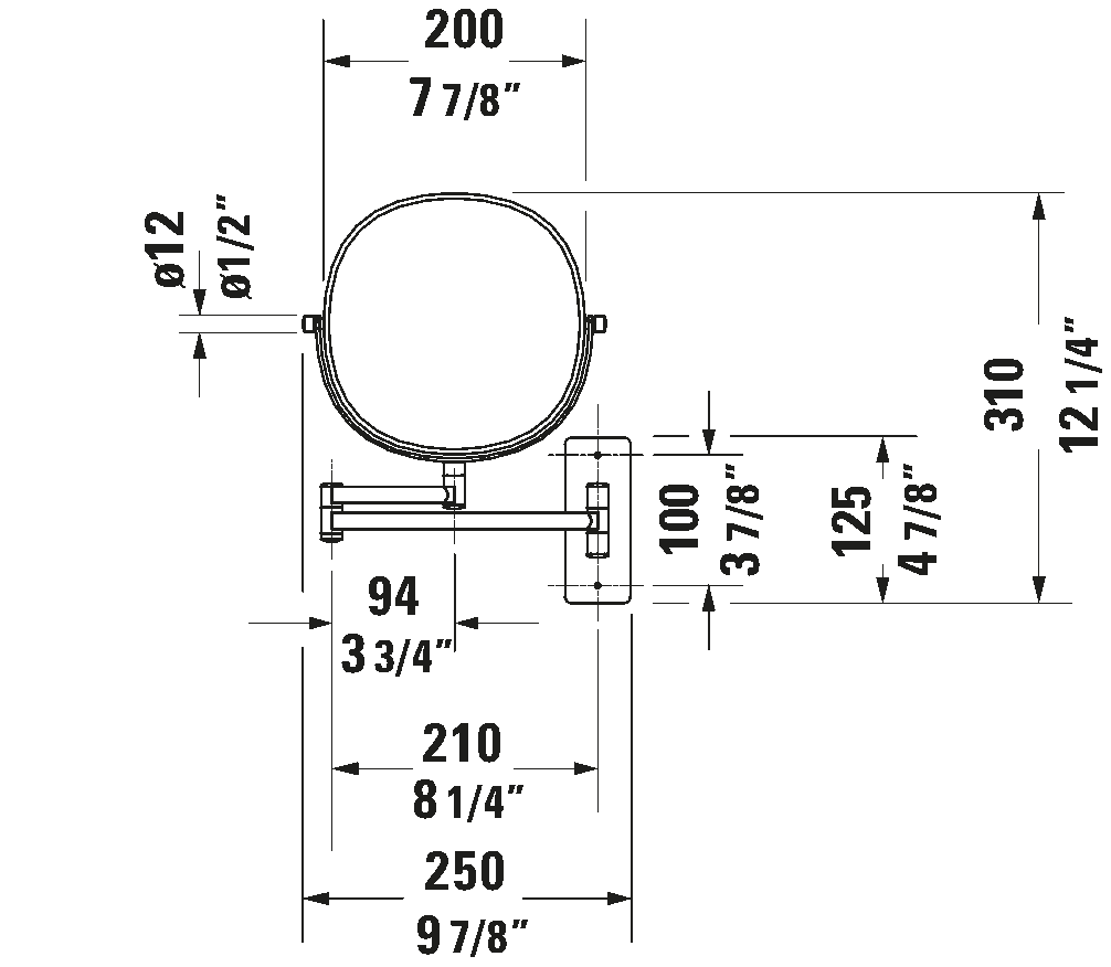 D-Code Makeup Mirror