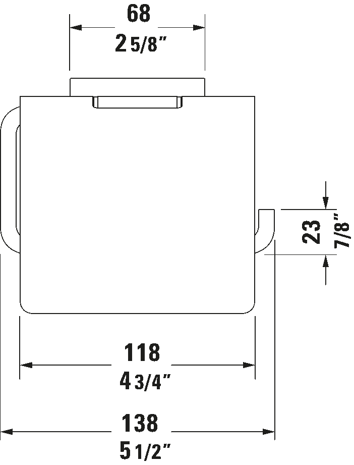 Karree Toilet Paper Holder