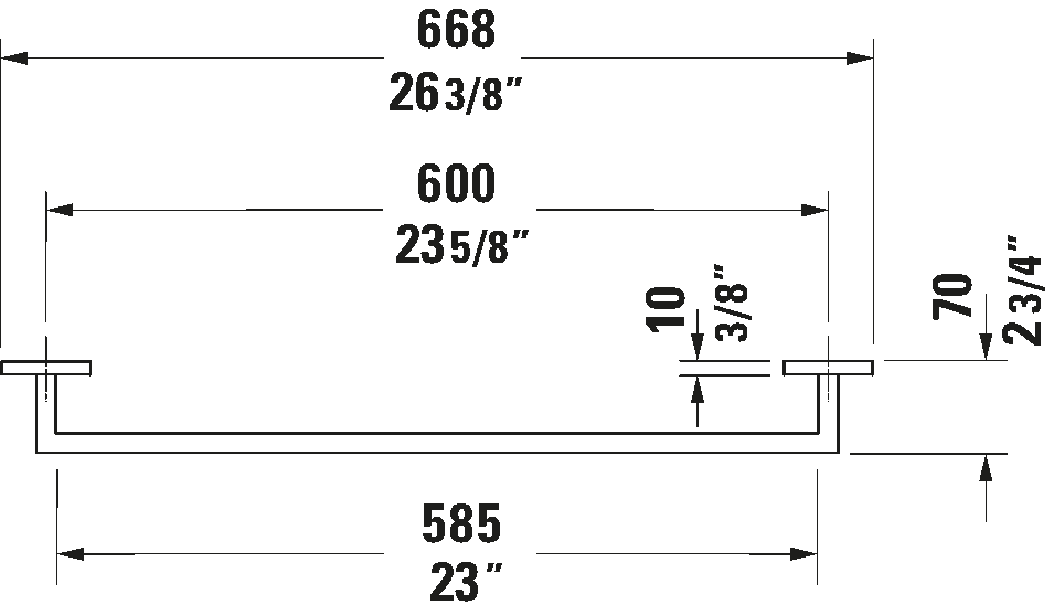Karree Towel Bar