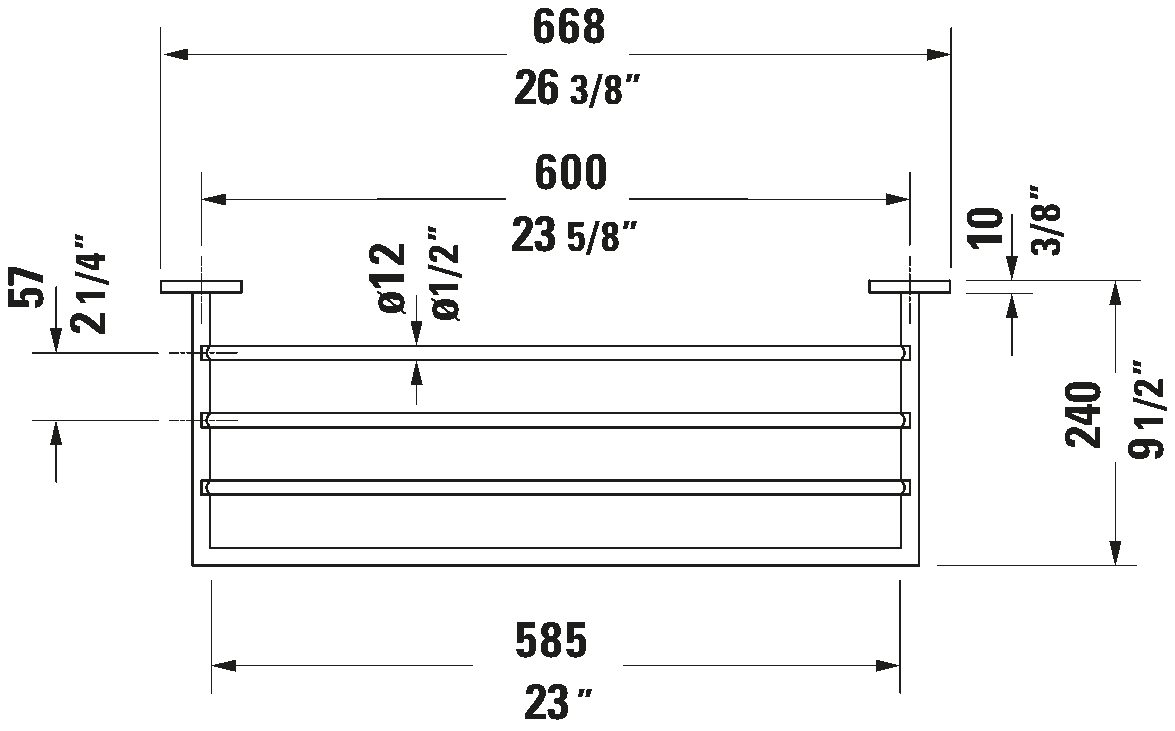 Karree Towel Rack