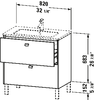 Brioso Vanity Cabinet