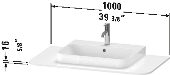 Happy D.2 Plus Vanity Top