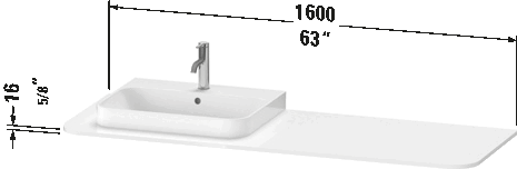 Happy D.2 Plus Vanity Top