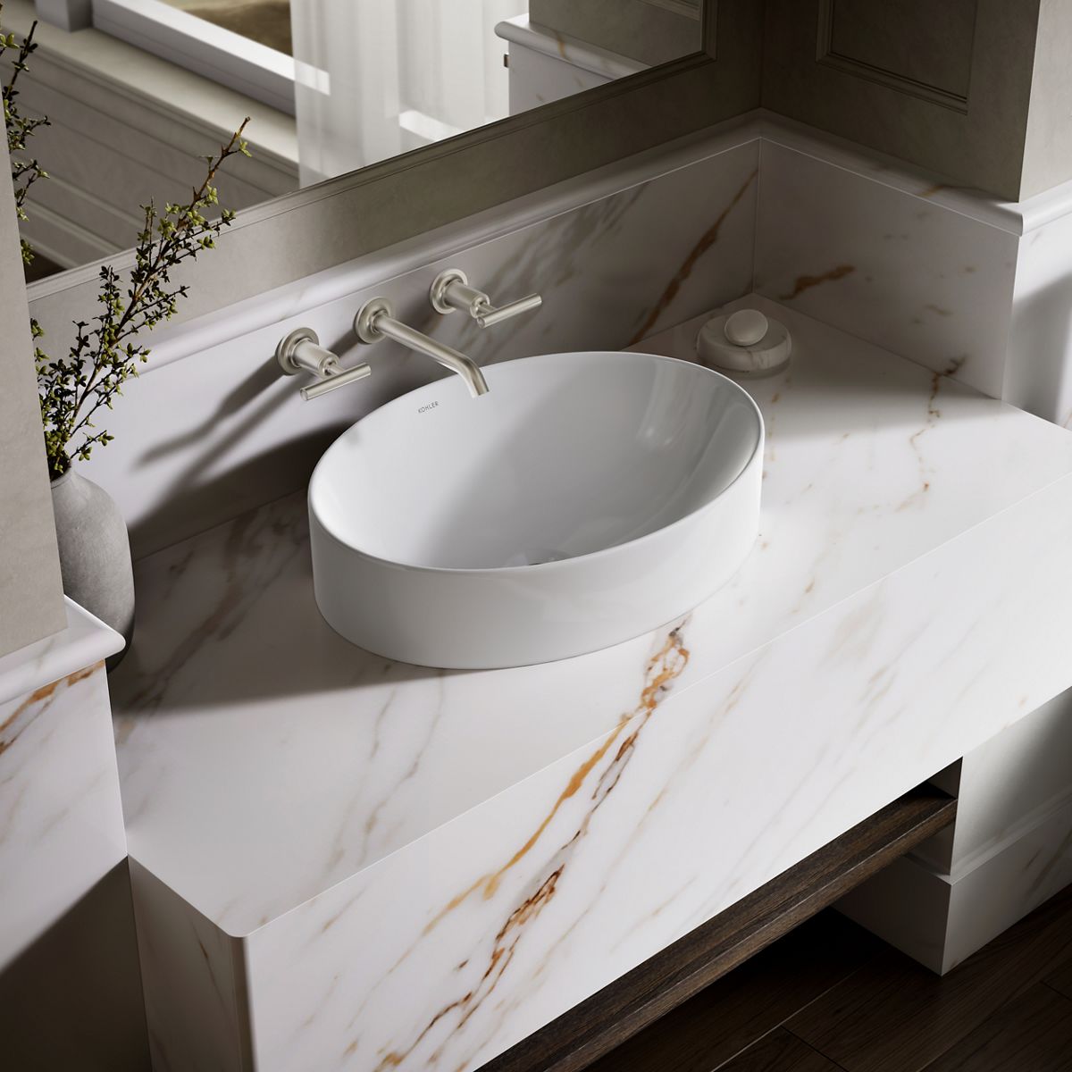 Vox® 20" oval vessel bathroom sink