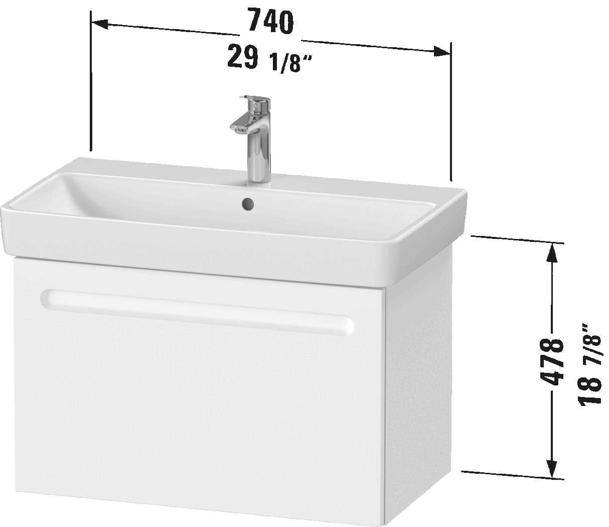 Duravit No.1 Vanity Cabinet