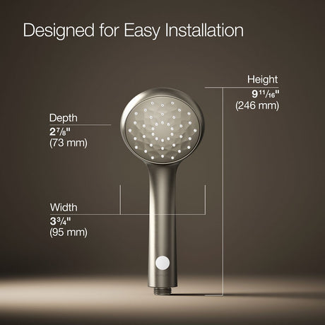 Awaken® B90 Single-function handshower with Eco-Boost
