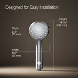 Awaken® B90 Single-function handshower with Eco-Boost