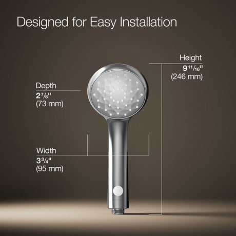 Awaken® B90 Single-function handshower with Eco-Boost
