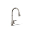 Artifacts® Pull-down kitchen sink faucet with three-function sprayhead