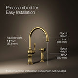 Artifacts® Single-handle kitchen sink faucet with two-function sprayhead