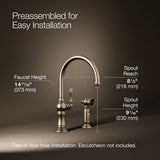 Artifacts® Single-handle kitchen sink faucet with two-function sprayhead
