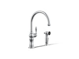Artifacts® Single-handle kitchen sink faucet with two-function sprayhead