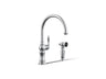 Artifacts® Single-handle kitchen sink faucet with two-function sprayhead