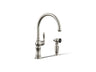 Artifacts® Single-handle kitchen sink faucet with two-function sprayhead