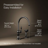 Artifacts® Single-handle kitchen sink faucet with two-function sprayhead