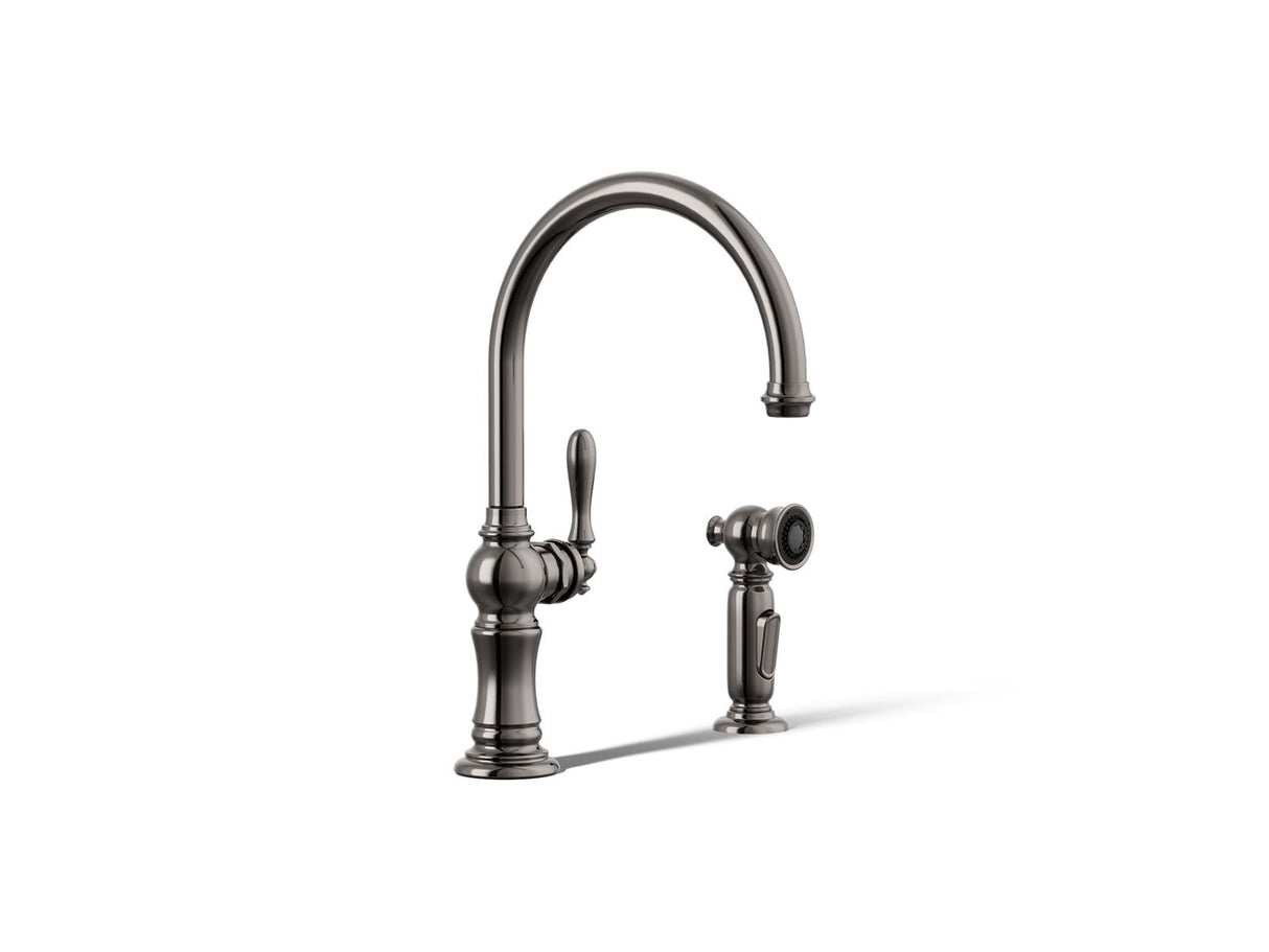 Artifacts® Single-handle kitchen sink faucet with two-function sprayhead
