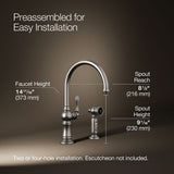 Artifacts® Single-handle kitchen sink faucet with two-function sprayhead