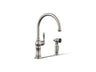 Artifacts® Single-handle kitchen sink faucet with two-function sprayhead