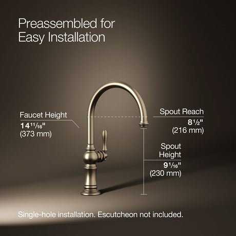 Artifacts® Single-handle kitchen sink faucet