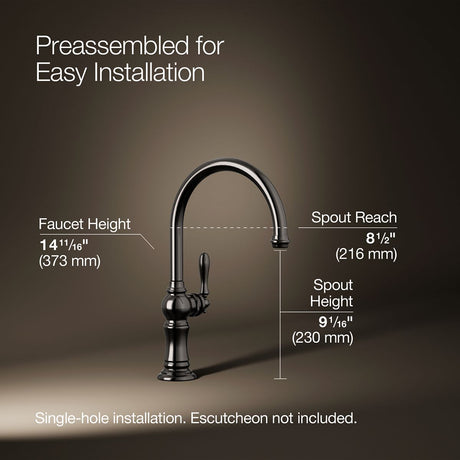 Artifacts® Single-handle kitchen sink faucet