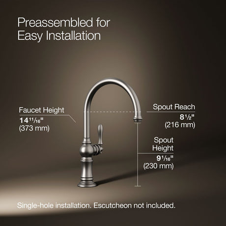 Artifacts® Single-handle kitchen sink faucet
