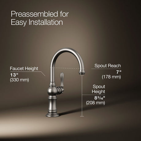 Artifacts® Single-handle kitchen sink faucet