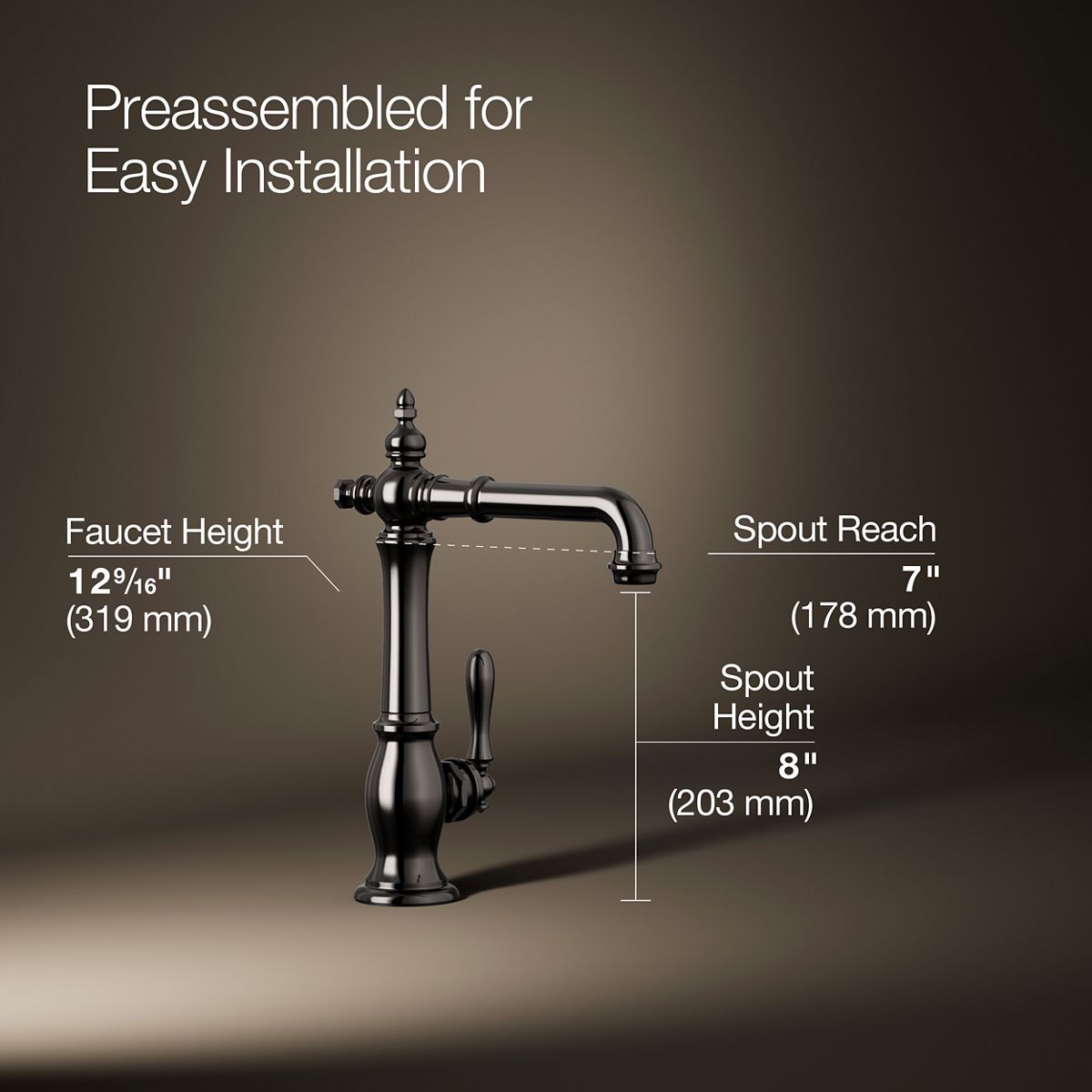 Artifacts® Single-handle bar sink faucet