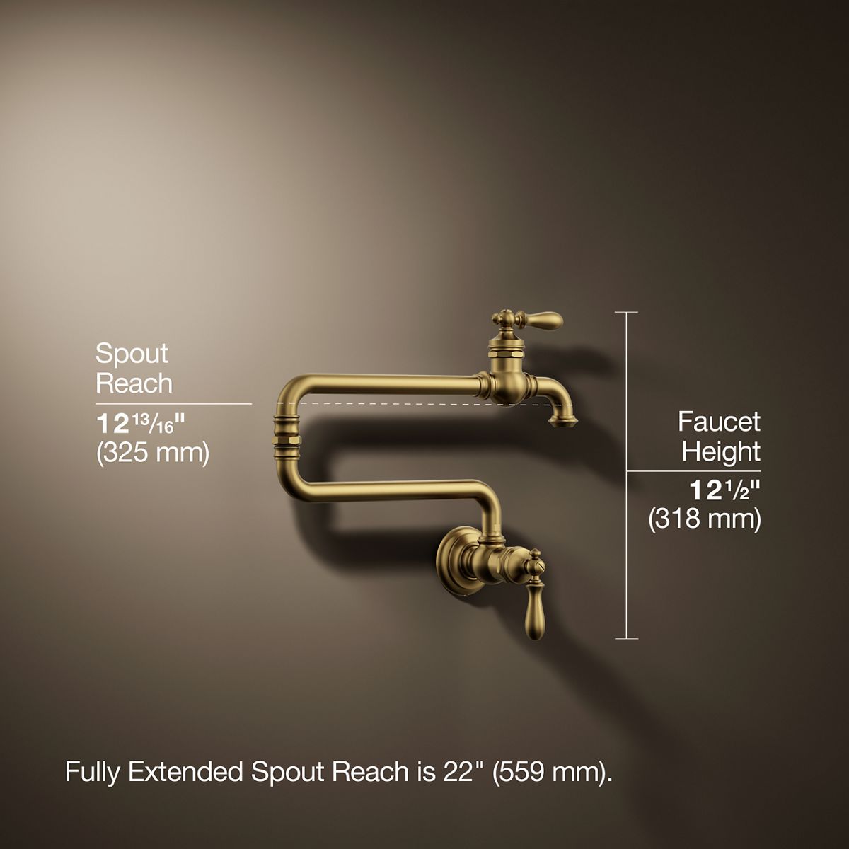 Artifacts® Wall-mount pot filler