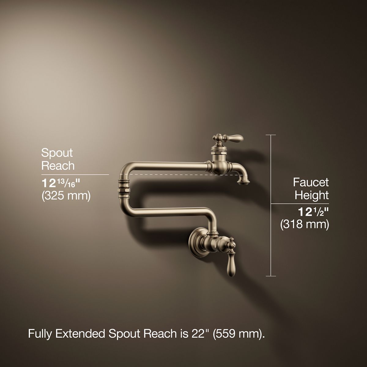 Artifacts® Wall-mount pot filler