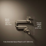 Artifacts® Wall-mount pot filler