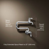 Artifacts® Wall-mount pot filler