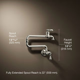 Artifacts® Wall-mount pot filler