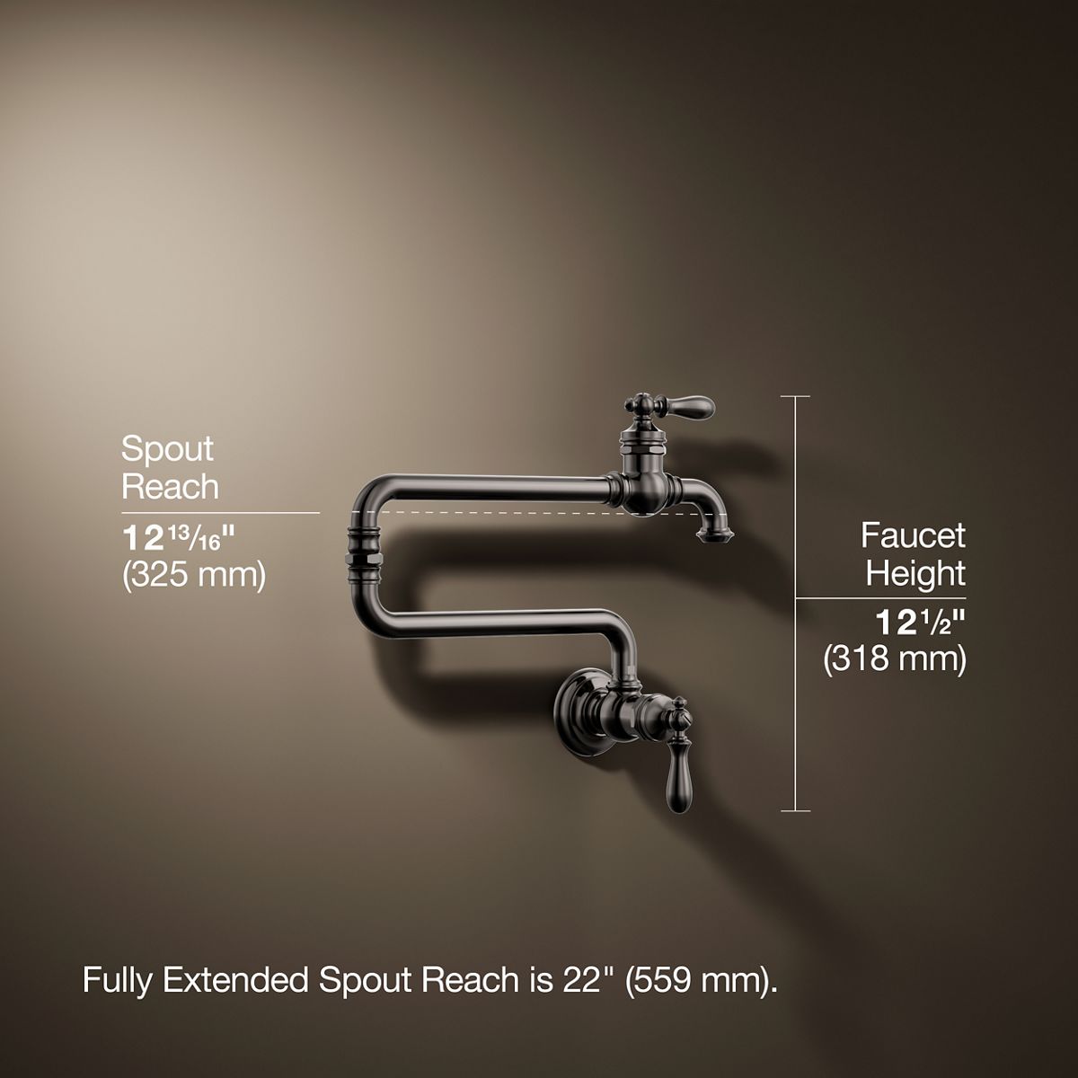 Artifacts® Wall-mount pot filler