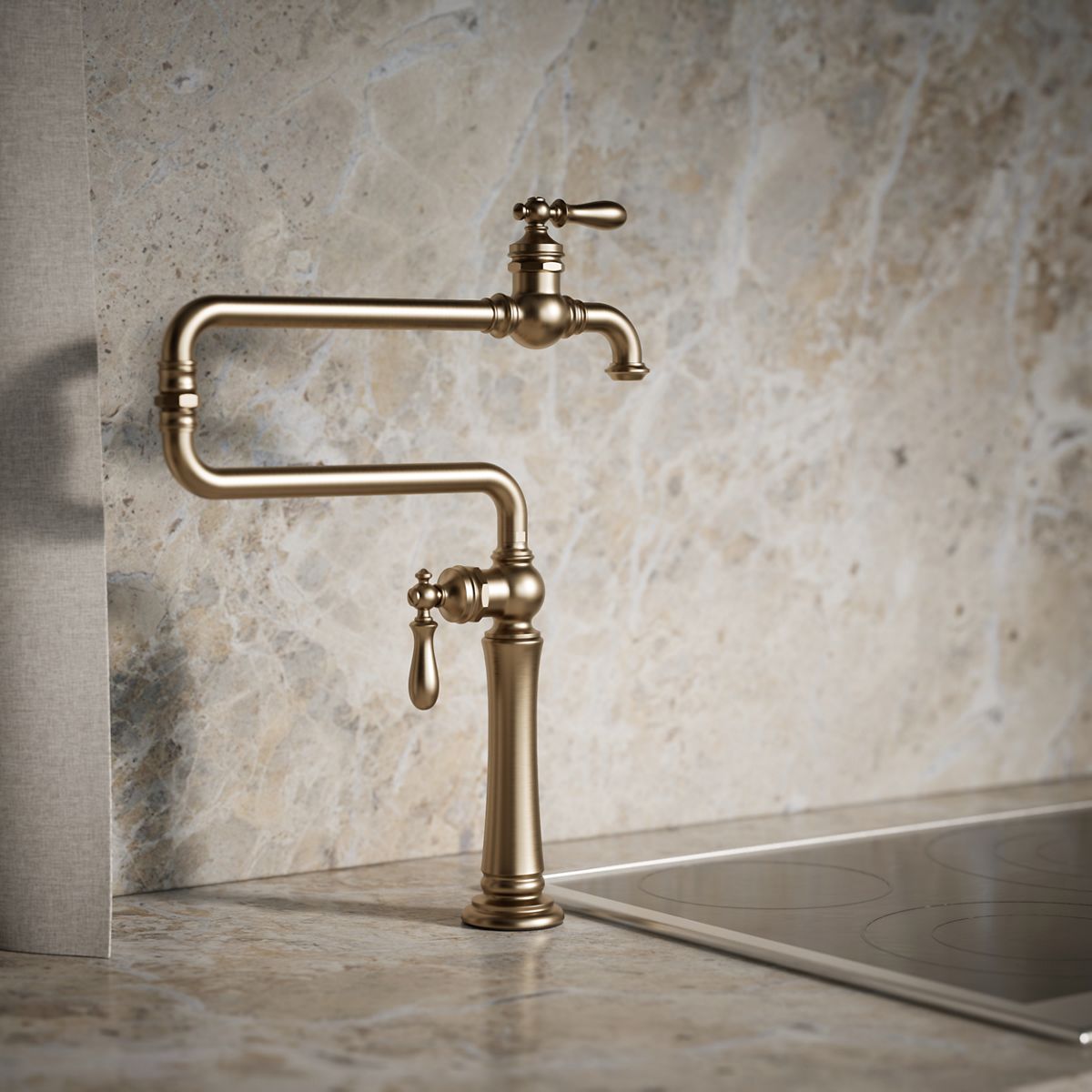 Artifacts® Deck-mount pot filler