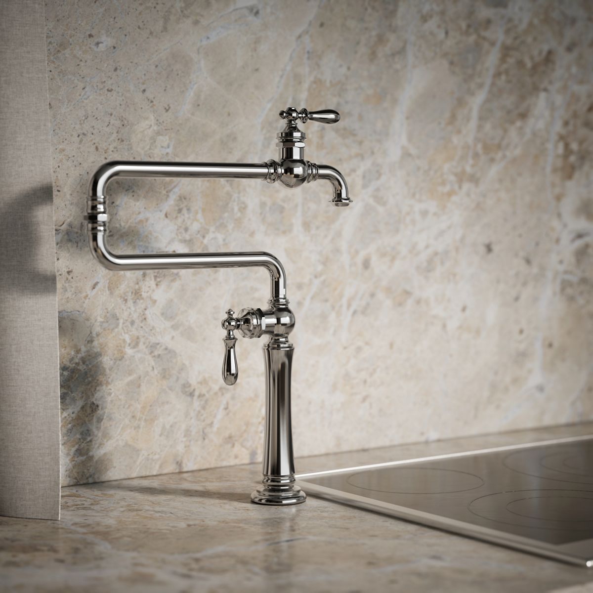 Artifacts® Deck-mount pot filler