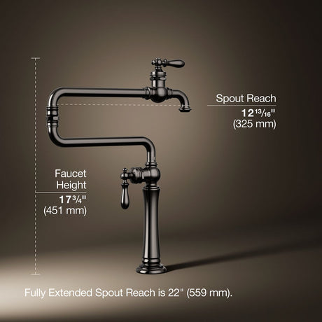 Artifacts® Deck-mount pot filler