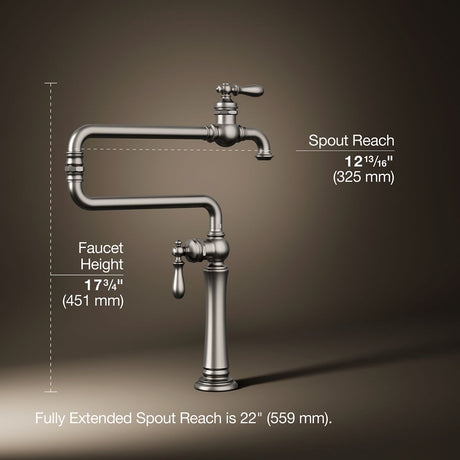 Artifacts® Deck-mount pot filler
