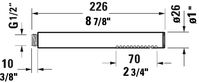 Handshower 1jet