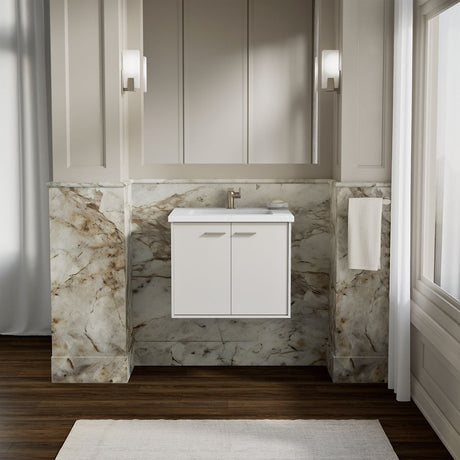 Jute® 24" wall-hung bathroom vanity cabinet