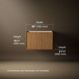 Jute® 30" wall-hung bathroom vanity cabinet